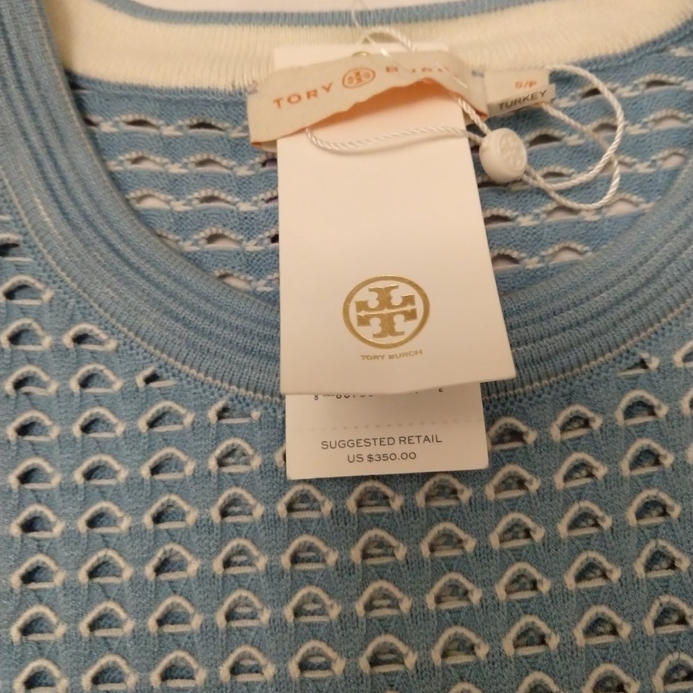 Tory Burch Cutout Stretch-Knit Sweater. - Picture 2 of 6